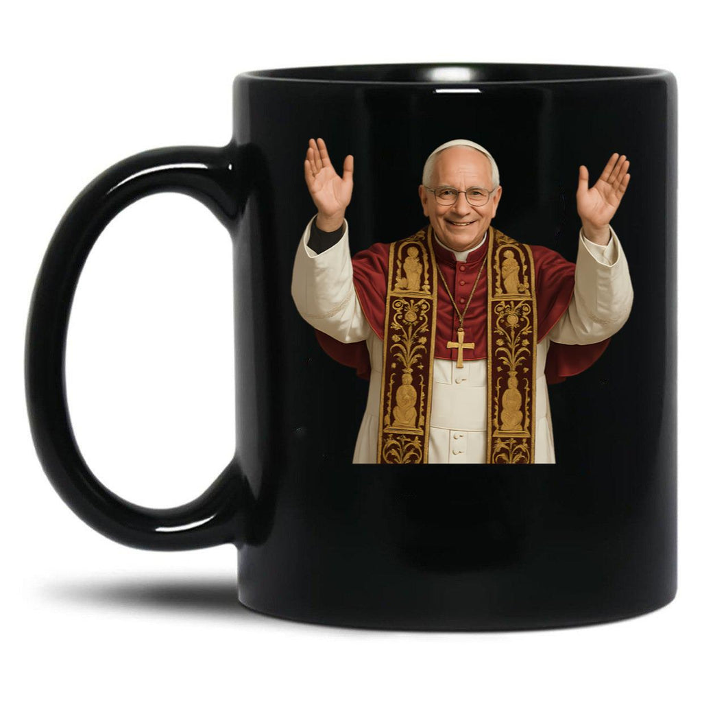 Pop Leo Xiv Black Coffee Mug