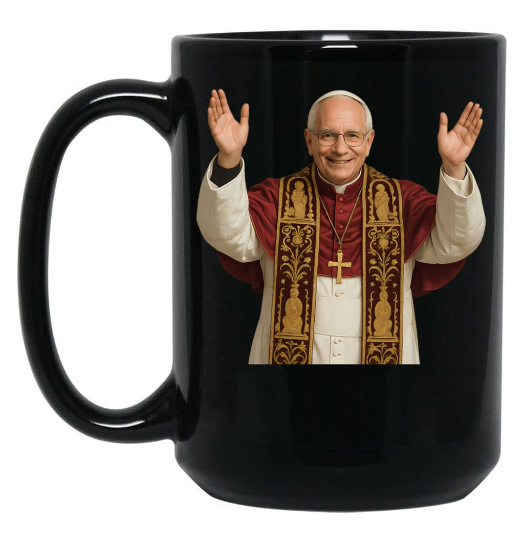 Pop Leo Xiv Black Coffee Mug