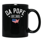 Pope Leo Est.2025 Black Coffee Mug - Black