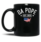 Pope Leo Est.2025 Black Coffee Mug