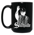 Pope Leo South Side Of Chicago Black Coffee Mug
