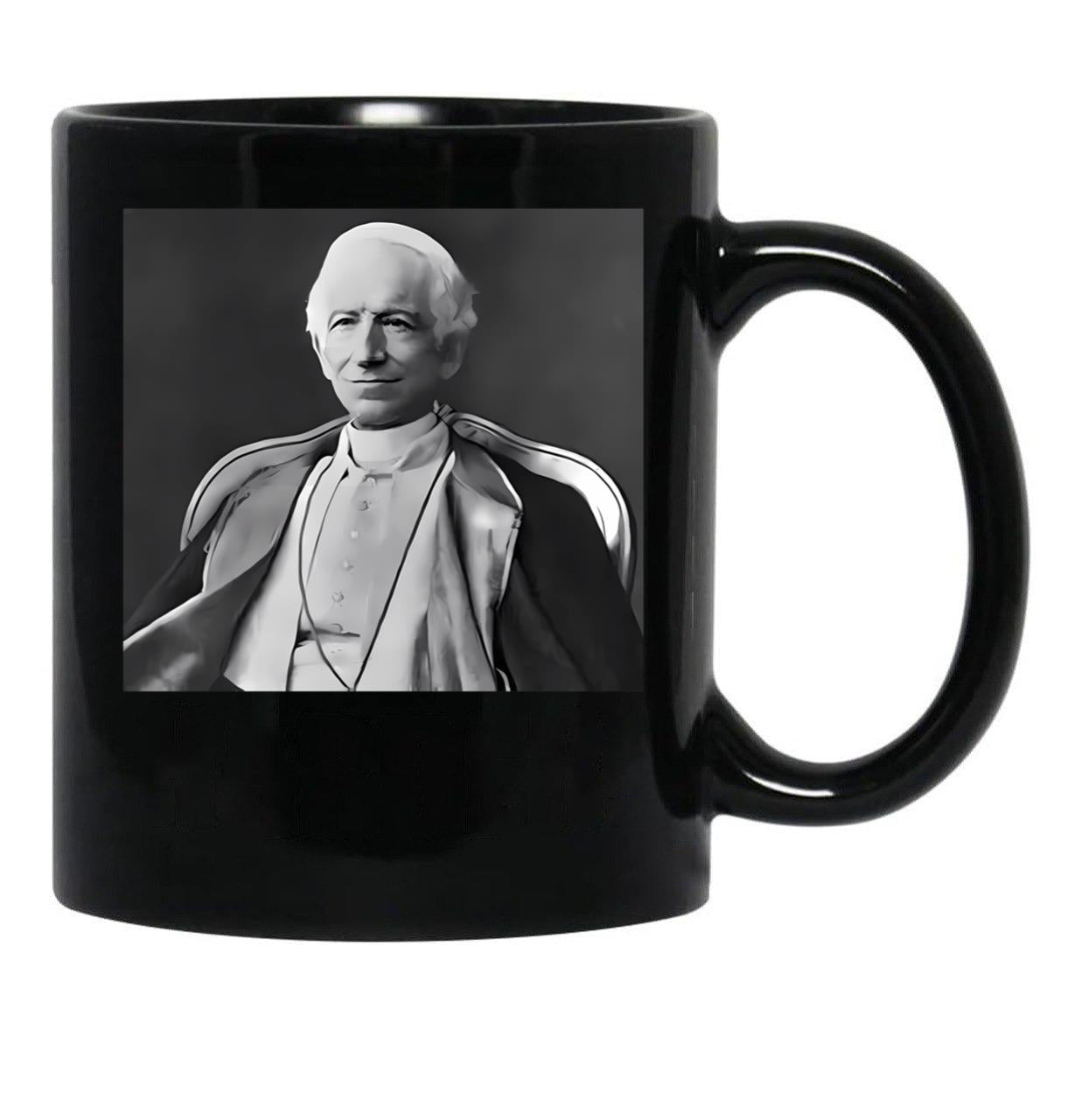 Pope Leo Xiii Black Coffee Mug - Black