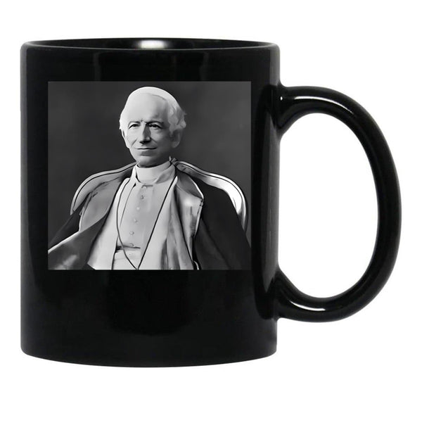 Pope Leo Xiii Black Coffee Mug - Black