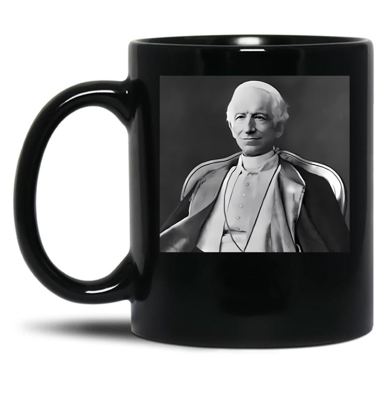 Pope Leo Xiii Black Coffee Mug