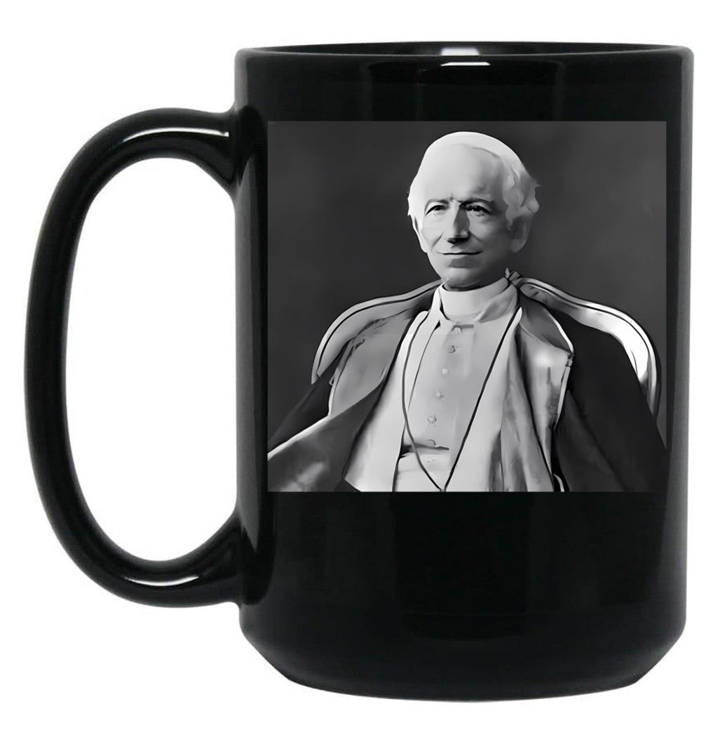 Pope Leo Xiii Black Coffee Mug