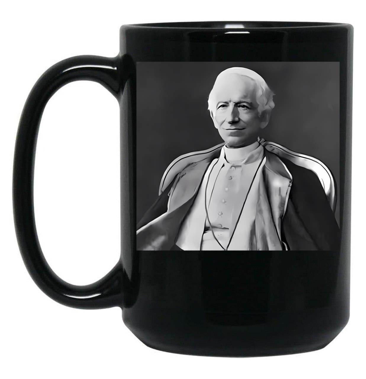 Pope Leo Xiii Black Coffee Mug