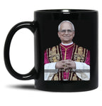 Pope Leo Xiv 2025 Black Coffee Mug