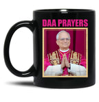 Pope Leo Xiv Daa Prayers Black Coffee Mug