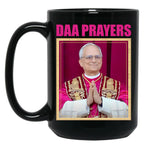 Pope Leo Xiv Daa Prayers Black Coffee Mug