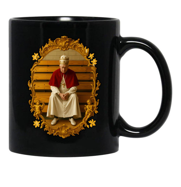 Pope Leo Xiv Fan Art Merch (2) Black Coffee Mug - Black