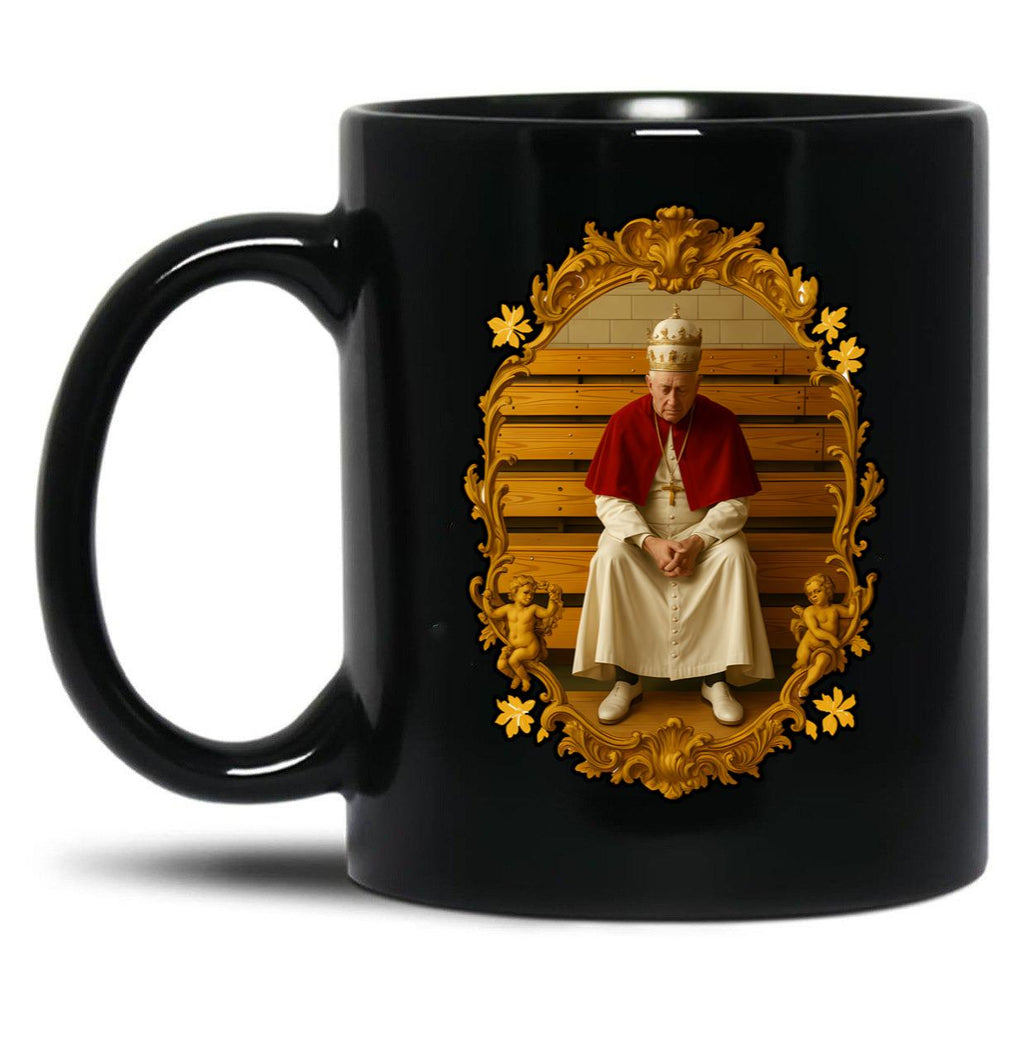 Pope Leo Xiv Fan Art Merch (2) Black Coffee Mug