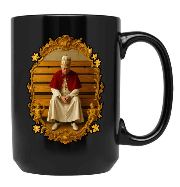 Pope Leo Xiv Fan Art Merch (2) Black Coffee Mug - Black