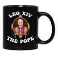 Pope Leo Xiv Fan Art Merch Black Coffee Mug - Black