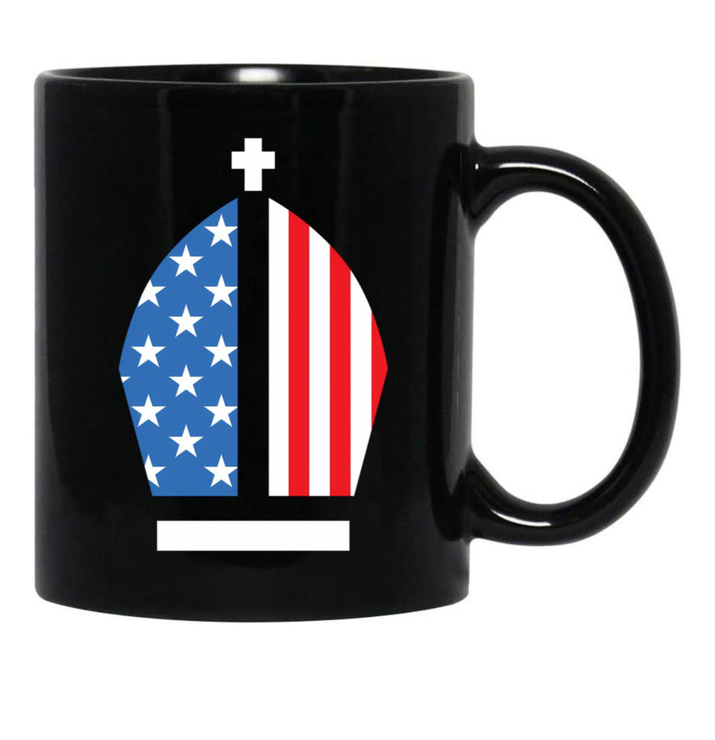 Pope Leo Xiv First American Holy Father Usa Black Coffee Mug - Black