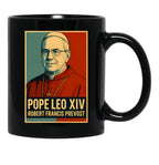 Pope Leo Xiv Francis Prevost Black Coffee Mug - Black