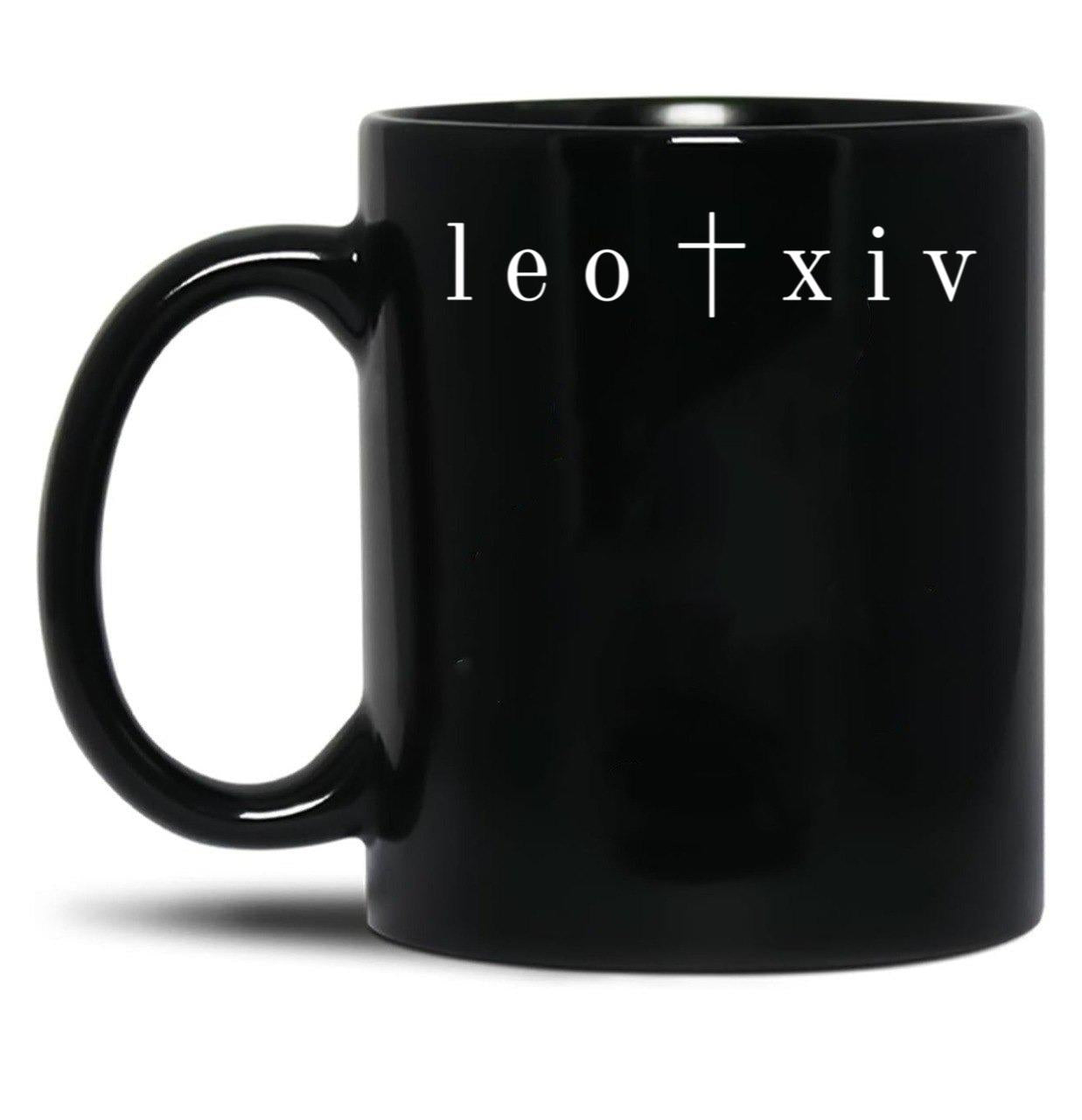 Pope Leo Xiv New Pope Black Coffee Mug