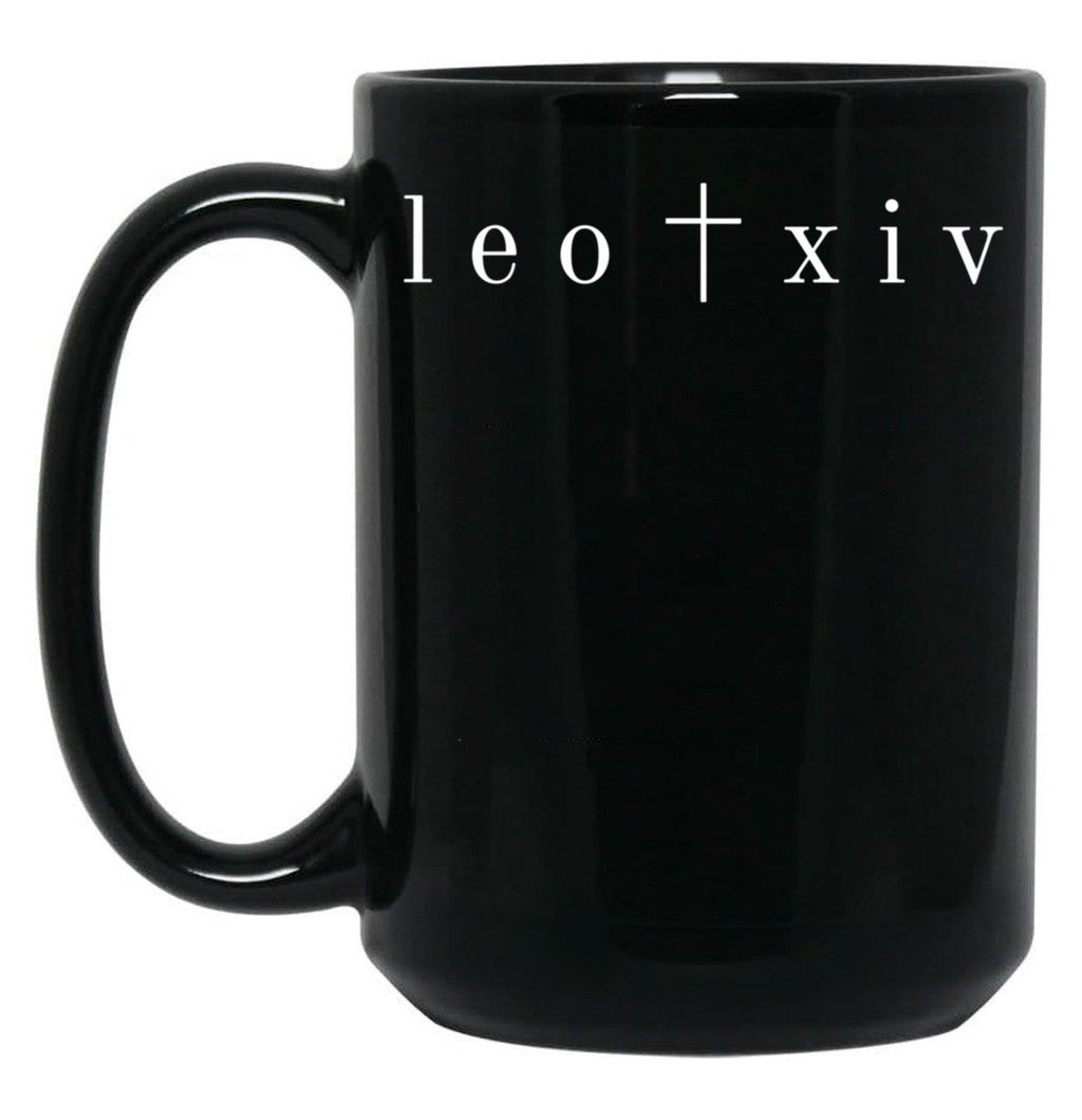 Pope Leo Xiv New Pope Black Coffee Mug
