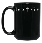 Pope Leo Xiv New Pope Black Coffee Mug