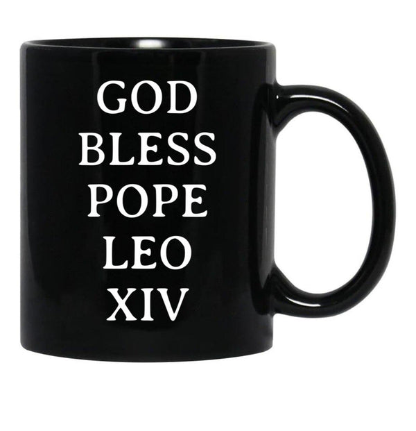 Pope Leo Xiv (2) Black Coffee Mug - Black