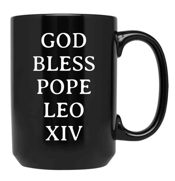 Pope Leo Xiv (2) Black Coffee Mug - Black