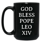 Pope Leo Xiv (2) Black Coffee Mug