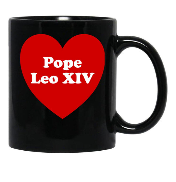 Pope Leo Xiv (3) Black Coffee Mug - Black