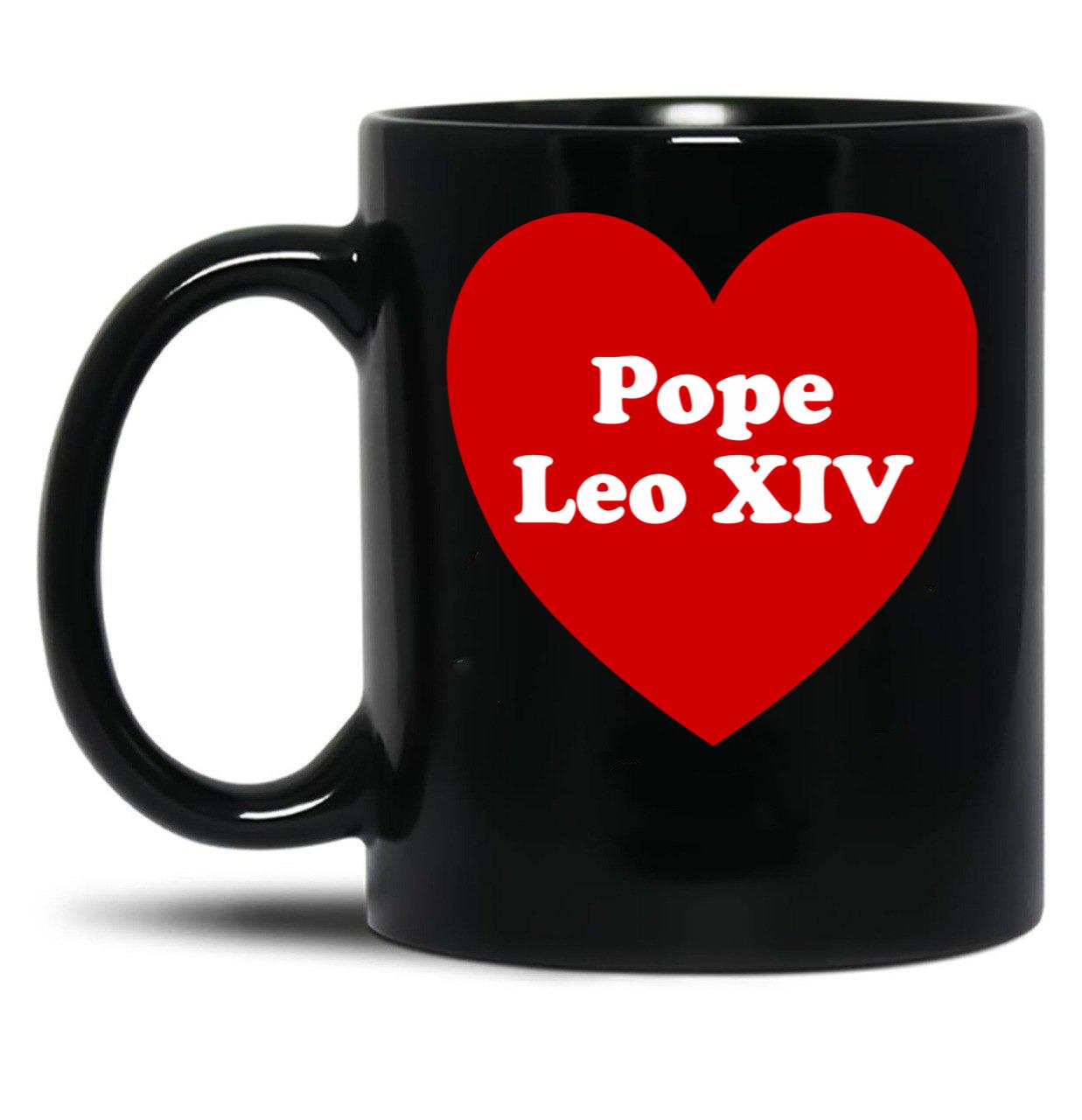 Pope Leo Xiv (3) Black Coffee Mug