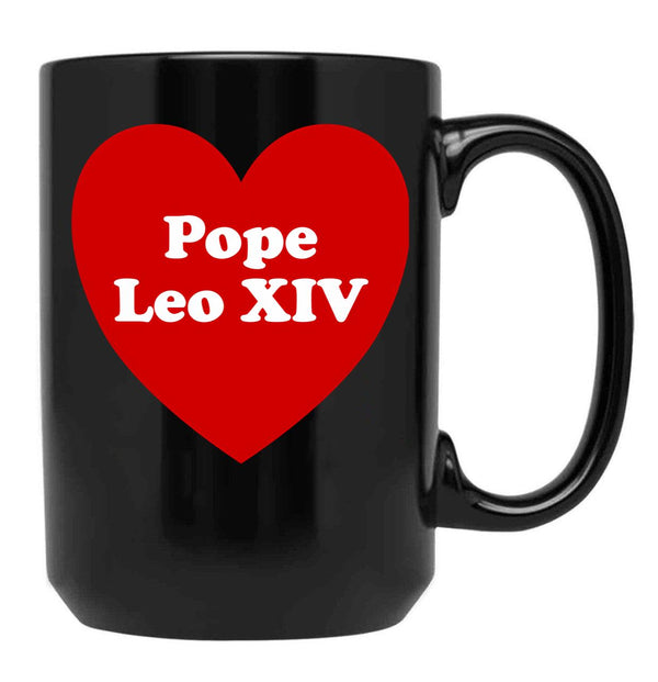 Pope Leo Xiv (3) Black Coffee Mug - Black
