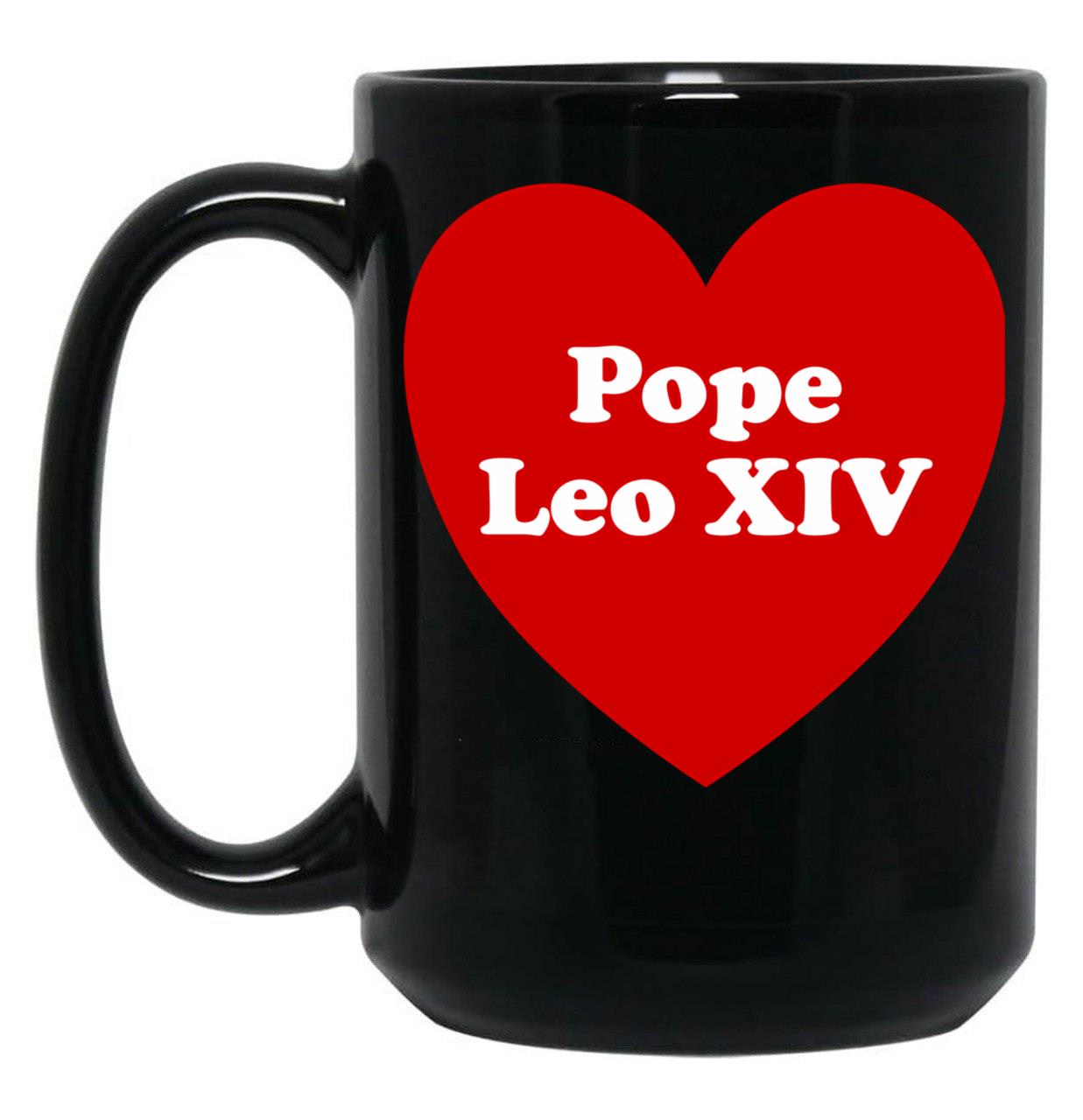Pope Leo Xiv (3) Black Coffee Mug