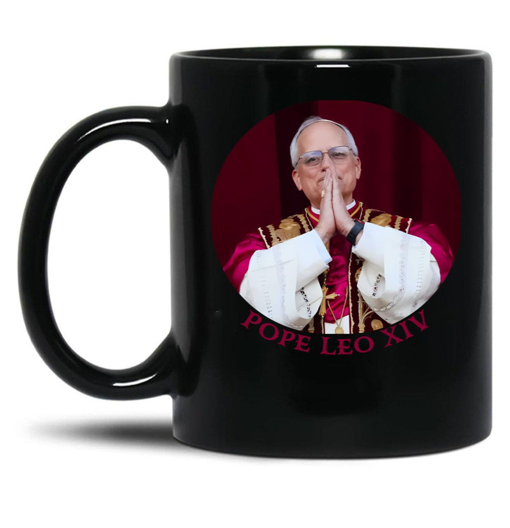 Pope Leo Xiv (4) Black Coffee Mug
