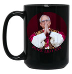 Pope Leo Xiv (4) Black Coffee Mug