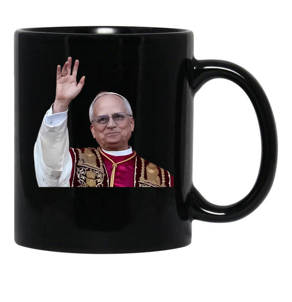 Pope Leo Xiv (6) Black Coffee Mug - Black