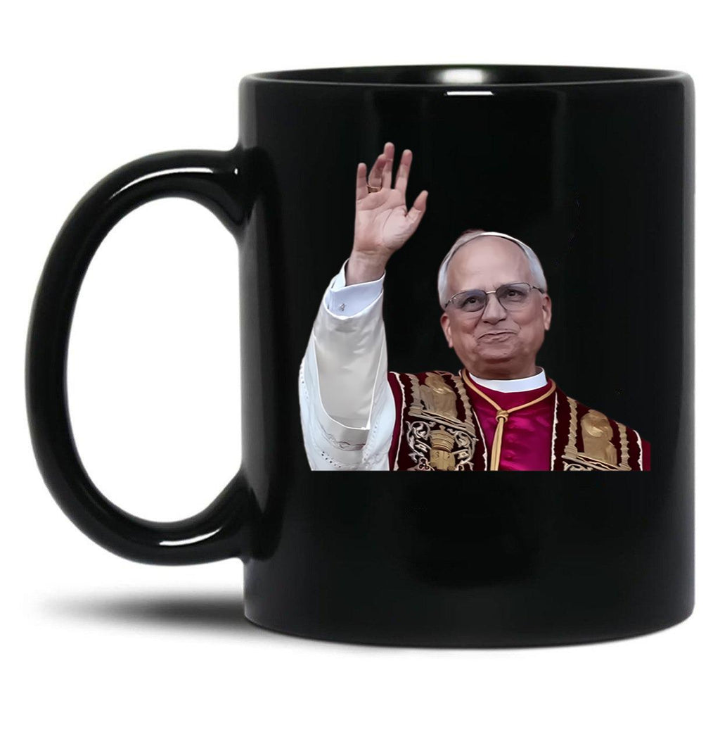Pope Leo Xiv (6) Black Coffee Mug