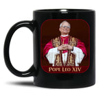 Pope Leo Xiv (7) Black Coffee Mug