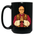 Pope Leo Xiv (8) Black Coffee Mug
