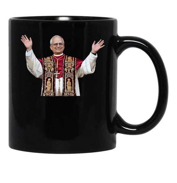 Pope Leo Xiv (9) Black Coffee Mug - Black