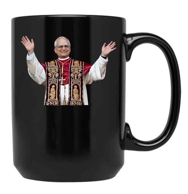 Pope Leo Xiv (9) Black Coffee Mug - Black