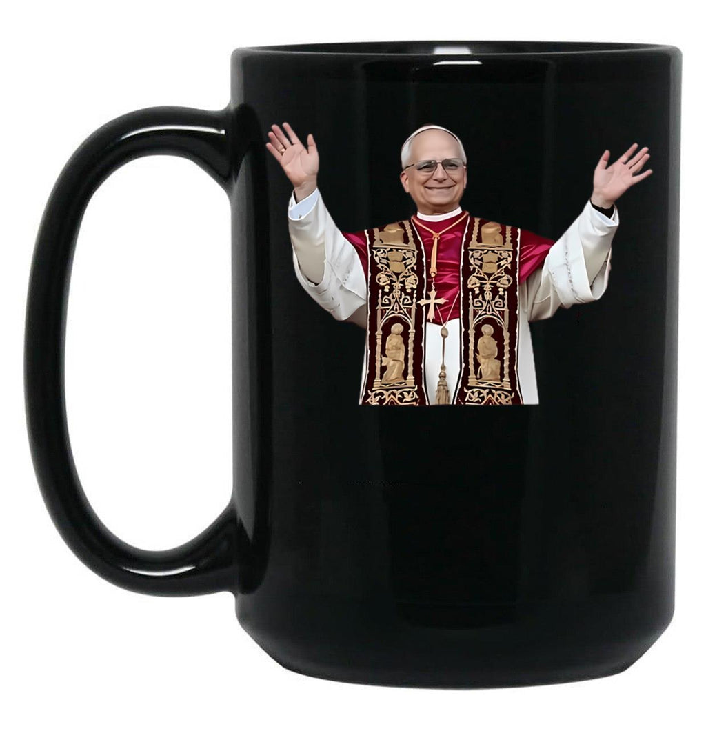 Pope Leo Xiv (9) Black Coffee Mug