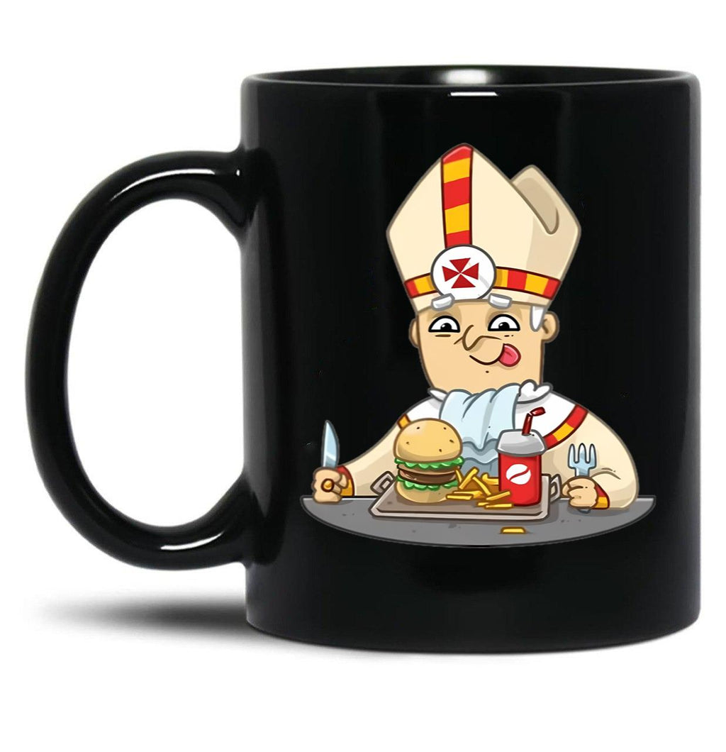 Pope Leo Xiv Black Coffee Mug