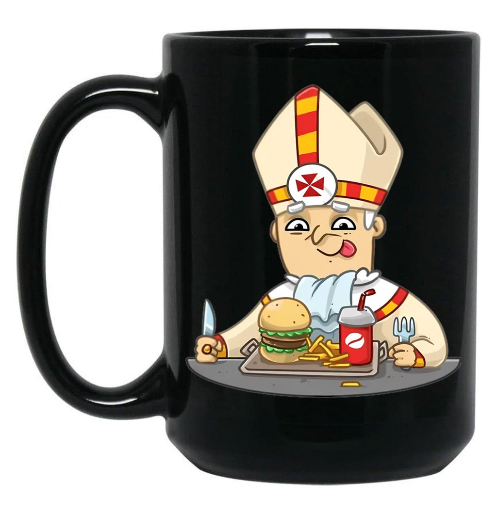 Pope Leo Xiv Black Coffee Mug