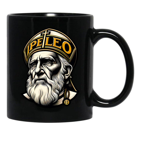 Pope Leo (1) Black Coffee Mug - Black