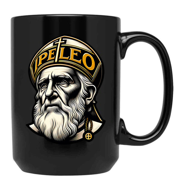 Pope Leo (1) Black Coffee Mug - Black