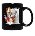 Pope Leo (2) Black Coffee Mug - Black