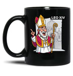 Pope Leo (2) Black Coffee Mug