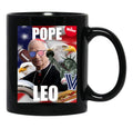 Pope Leo (3) Black Coffee Mug - Black