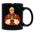 Pope Stylized Pope Leo Xiv Black Coffee Mug - Black