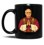 Pope Stylized Pope Leo Xiv Black Coffee Mug