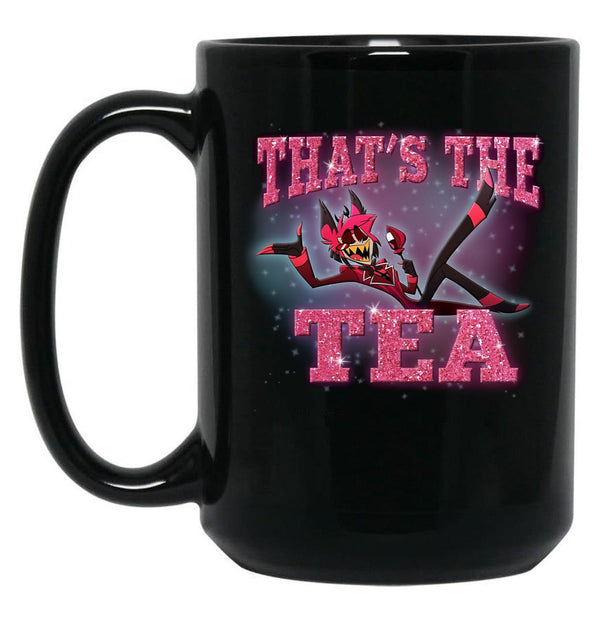 Popomu Alastor - That's The Tea - Hazbin Hotel Essential Black Coffee Mug, Gift Coffee Mug - Black