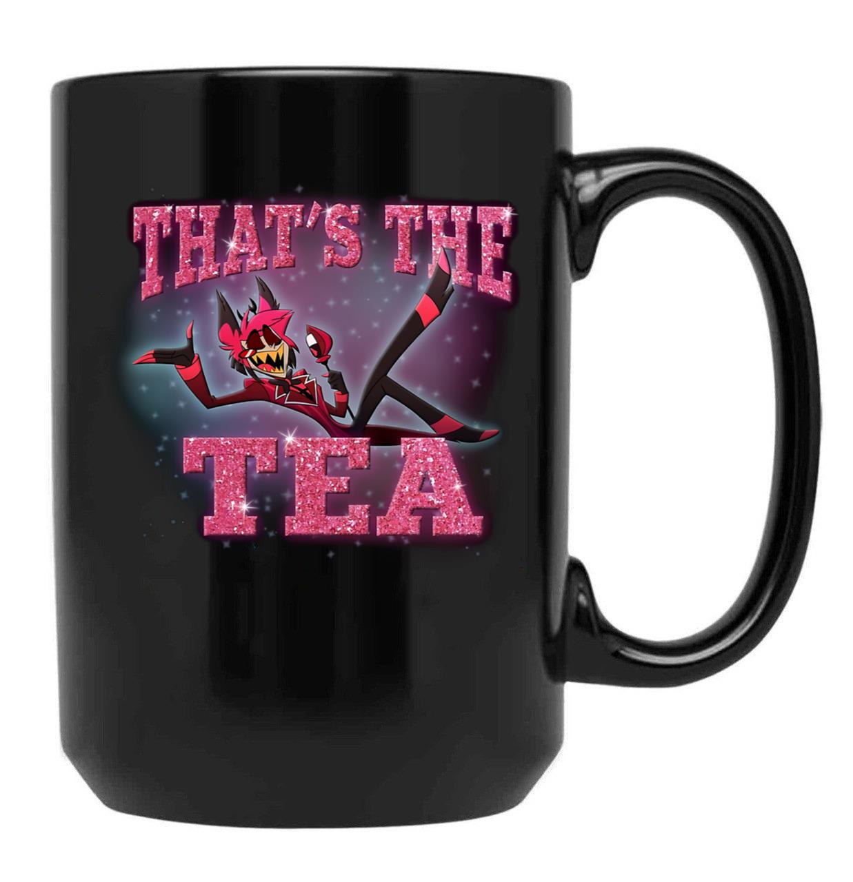 Popomu Alastor - That's The Tea - Hazbin Hotel Essential Black Coffee Mug, Gift Coffee Mug
