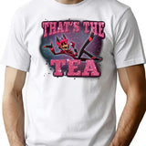 Popomu Alastor - That's The Tea - Hazbin Hotel Essential Premium Heavyweight Cotton T-Shirt - White